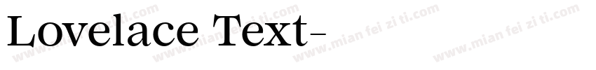 Lovelace Text字体转换